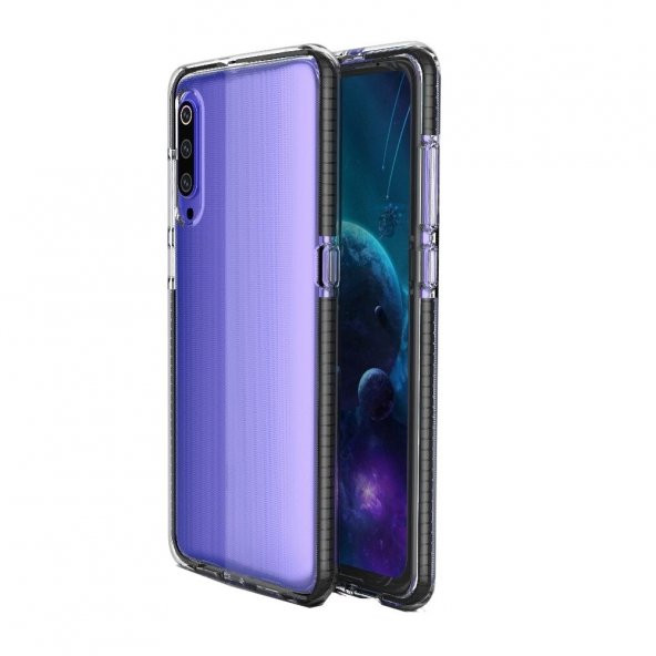 Teleplus Samsung Galaxy A50 Kılıf Ultra Koruma Renkli Kenar Silikon   + Nano Ekran Koruyucu