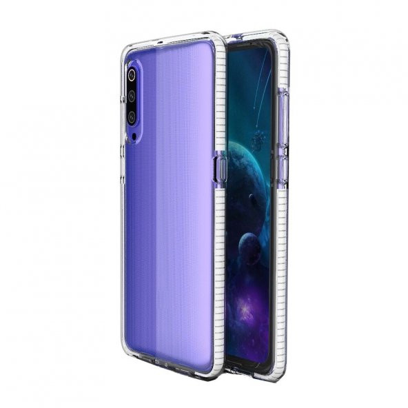 Teleplus Samsung Galaxy A50 Kılıf Ultra Koruma Renkli Kenar Silikon   + Nano Ekran Koruyucu - 5