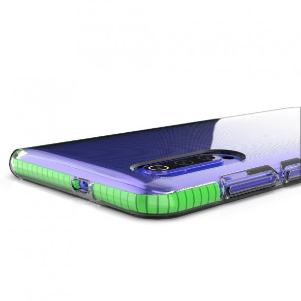 Teleplus Samsung Galaxy A10 Kılıf Ultra Koruma Renkli Kenar Silikon - 6