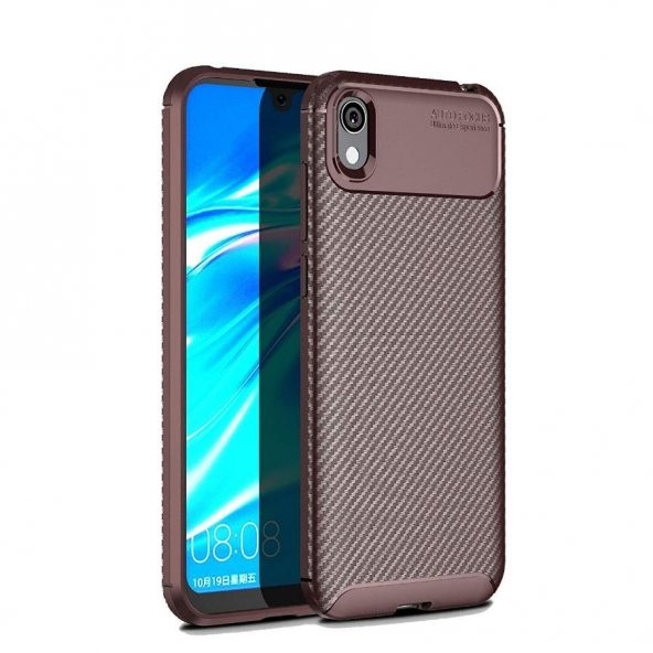 Teleplus Huawei Y5 2019 Negro Karbon Silikon Kılıf  + Nano Ekran Koruyucu - 5