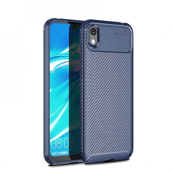 Teleplus Huawei Y5 2019 Negro Karbon Silikon Kılıf  + Nano Ekran Koruyucu - 9