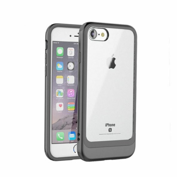 Teleplus Roar iPhone 8 Ultra Thin Ace Sert Plastik Kılıf Kapak  + Nano Cam Ekran Koruyucu