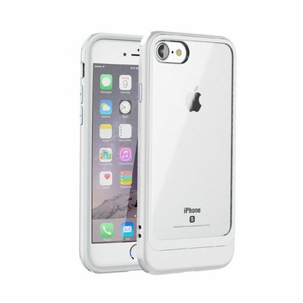 Teleplus Roar iPhone 8 Ultra Thin Ace Sert Plastik Kılıf Kapak  + Nano Cam Ekran Koruyucu - 9