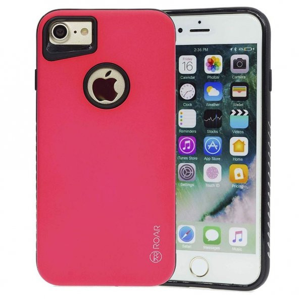Teleplus Roar iPhone 8 Plus Kılıf Rico Hybrid Kapak  + Nano Cam Ekran Koruyucu - 9
