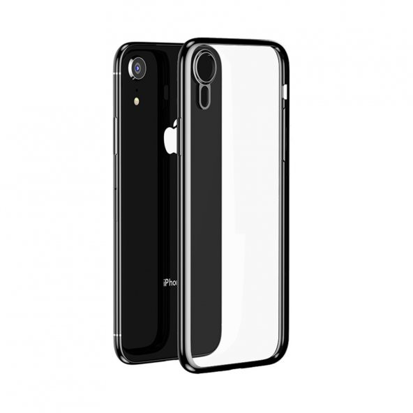 Teleplus Benks iPhone XR Kılıf Electroplating Tpu Lazer Silikon  + Tam Kapatan Cam