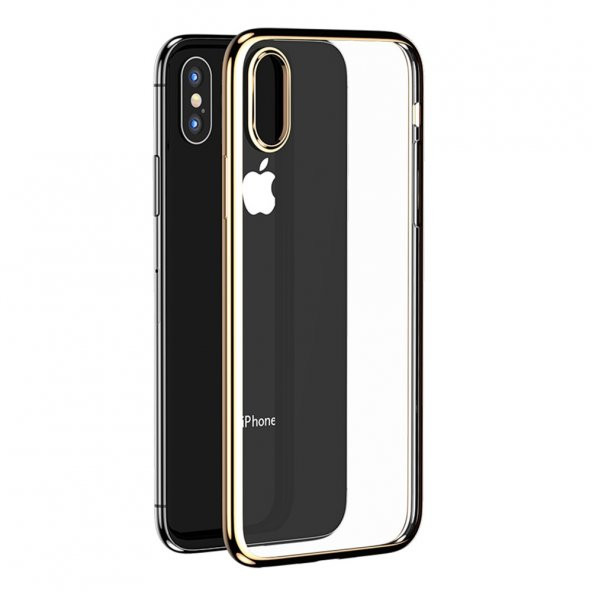 Teleplus Benks iPhone X Kılıf Electroplating Tpu Lazer Silikon  + Nano Ekran Koruyucu - 5