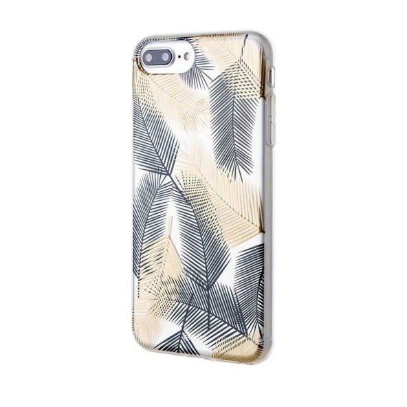 Teleplus Roar iPhone 7 Plus Kılıf Gel Tpu Color Silikon  + Nano Ekran Koruyucu - 1