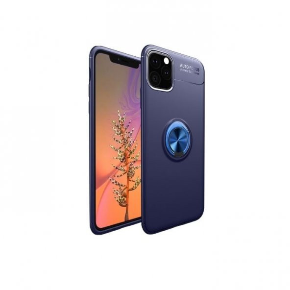Teleplus iPhone 11 Pro Kılıf Ravel Yüzüklü Silikon  + Nano Ekran Koruyucu - 9