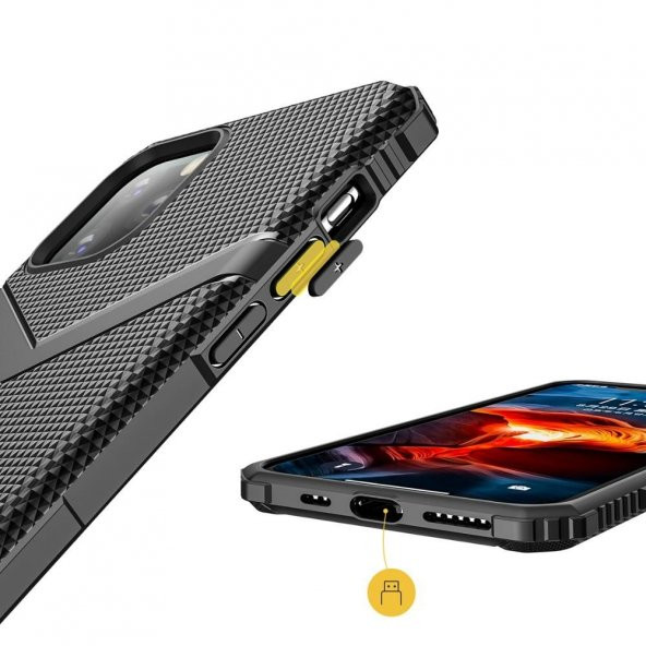 Teleplus iPhone 11 Pro Max Kılıf Defence Tank Kapak  + Nano Ekran Koruyucu - 2