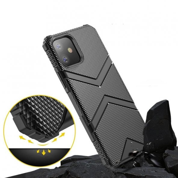 Teleplus iPhone 11 Pro Max Kılıf Defence Tank Kapak  + Nano Ekran Koruyucu - 4
