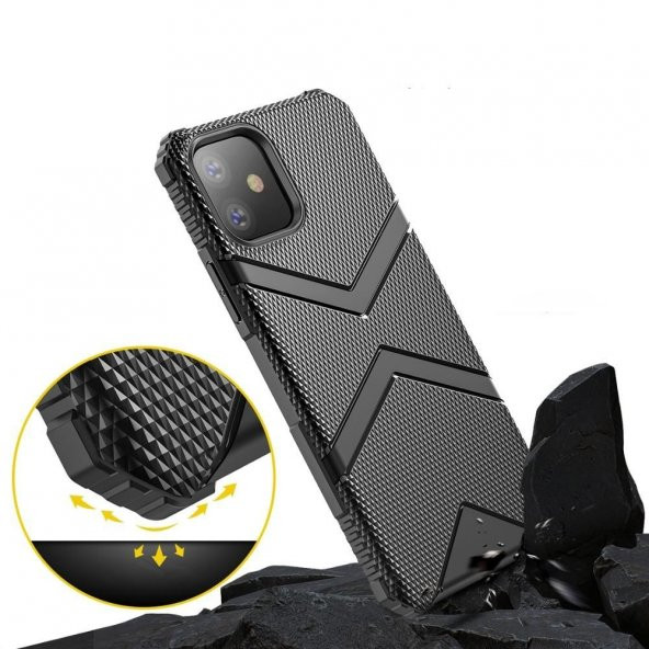 Teleplus iPhone 11 Pro Max Kılıf Defence Tank Kapak  + Nano Ekran Koruyucu - 11