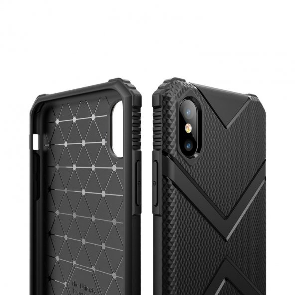 Teleplus iPhone X Kılıf Defence Darbe Korumalı Silikon  + Nano Ekran Koruyucu - 7