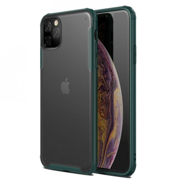 Teleplus iPhone 11 Pro Max Kılıf Vonk Hibrit Silikon  + Tam Kapatan Ekran Koruyucu - 9