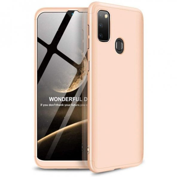 Teleplus Samsung Galaxy M30s Kılıf 360 Ays zore Sert Rubber Kapak + Nano Ekran Koruyucu - 3