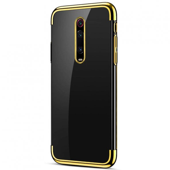Teleplus Xiaomi Mi9T Kılıf Lüks Lazer Silikon  + Tam Kapatan Ekran Koruyucu - 5