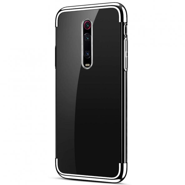 Teleplus Xiaomi Mi9T Kılıf Lüks Lazer Silikon  + Tam Kapatan Ekran Koruyucu - 9