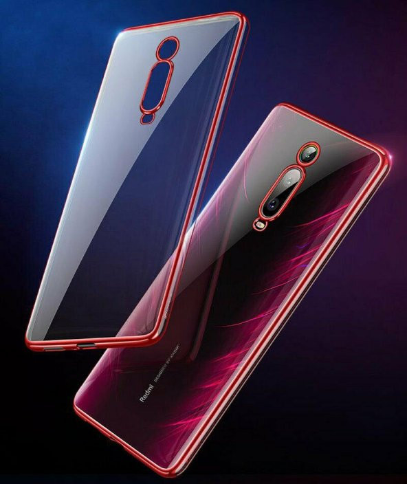 Teleplus Xiaomi Mi9T Kılıf Lüks Lazer Silikon  + Tam Kapatan Ekran Koruyucu - 11