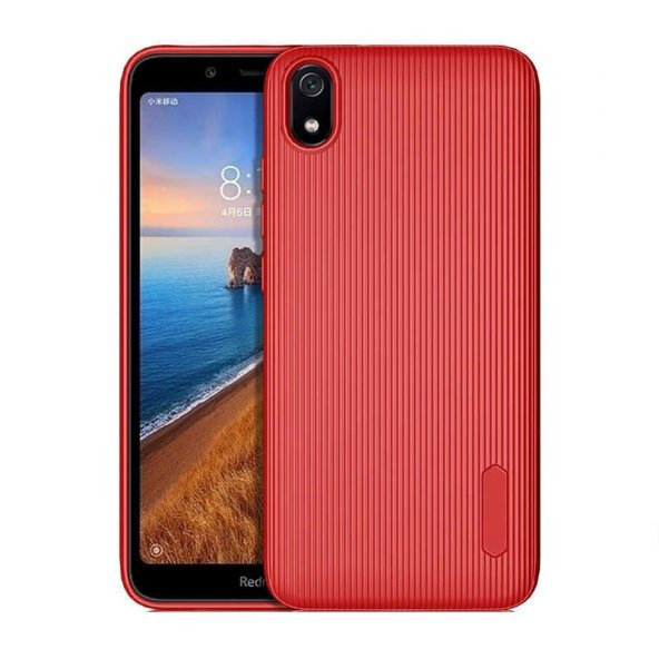 Teleplus Xiaomi Redmi 7A Kılıf Lüks Line Tio Silikon  + Nano Ekran Koruyucu - 3