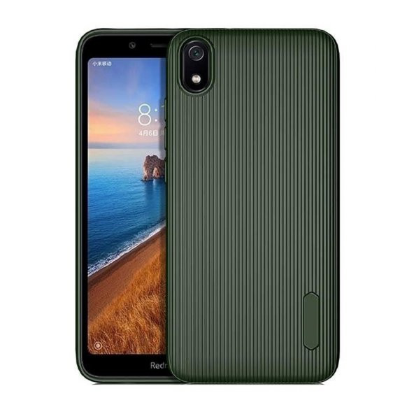 Teleplus Xiaomi Redmi 7A Kılıf Lüks Line Tio Silikon  + Nano Ekran Koruyucu - 5
