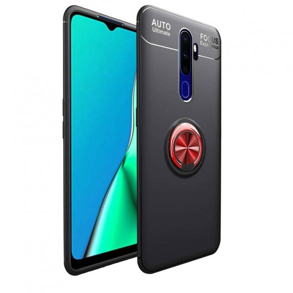 Teleplus Oppo A9 2020 Kılıf Ravel Yüzüklü Standlı Silikon - 3