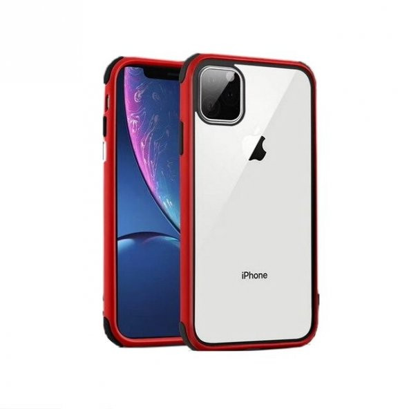 Teleplus iPhone 11 Pro Kılıf Mat Arkası Şeffaf Süper Silikon - 3