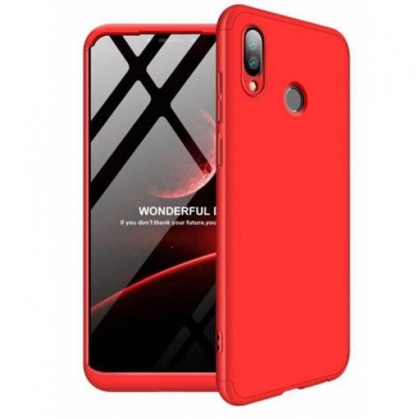 Teleplus Honor 10 Lite 360 Full Korumalı Ays zore Sert Kılıf  + Nano Ekran Koruyucu - 9