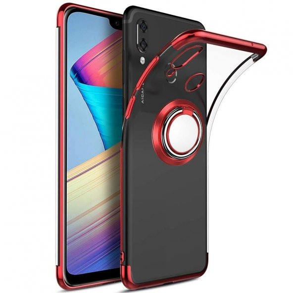 Teleplus Samsung Galaxy A20 Kılıf Lüks Lazer Yüzüklü Silikon + Nano Ekran Koruyucu - 3