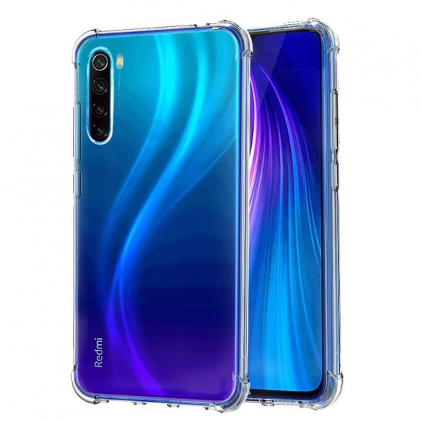 Teleplus Xiaomi Redmi Note 8T Kılıf Darbe Korumalı Silikon  + Nano Ekran Koruyucu