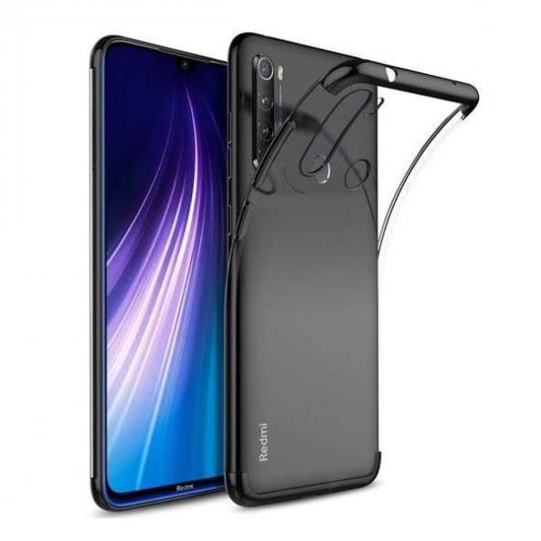 Teleplus Xiaomi Redmi Note 8T Kılıf Lüks Lazer Silikon  + Nano Ekran Koruyucu