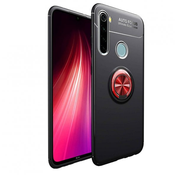 Teleplus Xiaomi Redmi Note 8T Kılıf Ravel Yüzüklü Standlı Silikon - 3