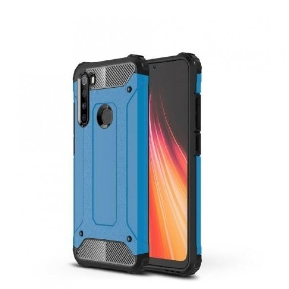 Teleplus Xiaomi Redmi Note 8T Kılıf Çift Katmanlı Tank Kapak  + Nano Ekran Koruyucu - 11