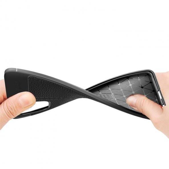 Teleplus Samsung Galaxy A51 Kılıf Deri Dokulu Silikon  + Nano Ekran Koruyucu - 8