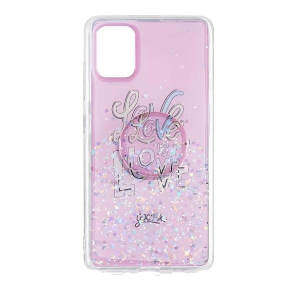 Samsung Galaxy A91 Kılıf Vale Candy Pop Soketli Silikon + Nano Ekran Koruyucu - 2