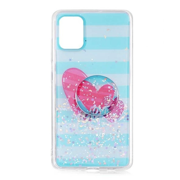 Samsung Galaxy A91 Kılıf Vale Candy Pop Soketli Silikon + Nano Ekran Koruyucu - 4