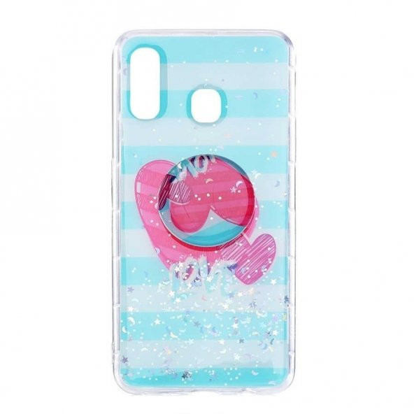 Samsung Galaxy A20s Kılıf Vale Candy Pop Soketli Silikon - 4
