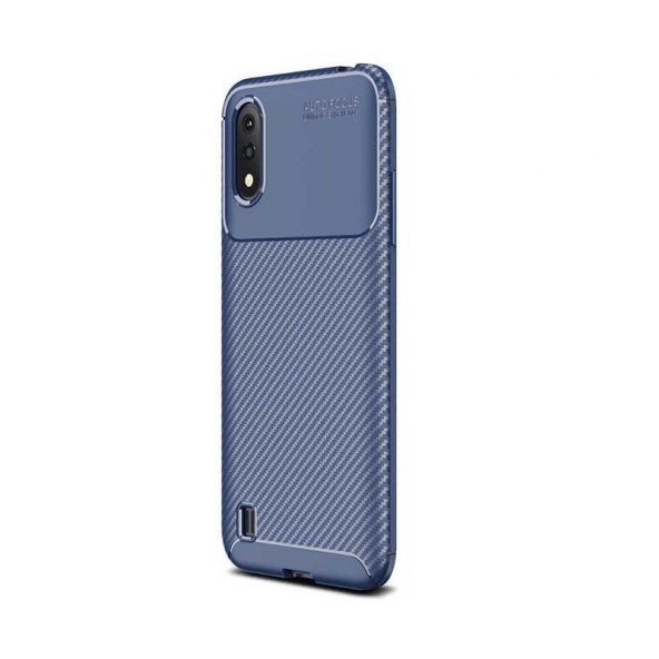 Teleplus Samsung Galaxy A01 Kılıf Negro Karbon Silikon  + Tam Kapatan Ekran Koruyucu - 7
