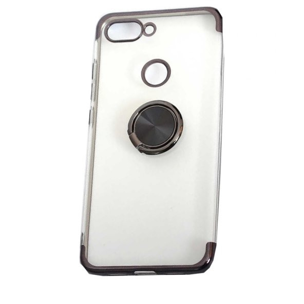 Teleplus Xiaomi Mi 8 Lite Kılıf Lazer Yüzüklü Silikon