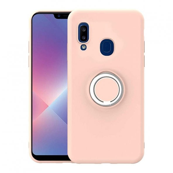 Teleplus Samsung Galaxy A20s Kılıf Lüks Tpu Mat Yüzüklü Silikon - 4