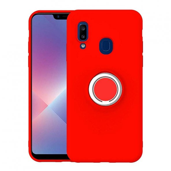 Teleplus Samsung Galaxy A20s Kılıf Lüks Tpu Mat Yüzüklü Silikon - 7