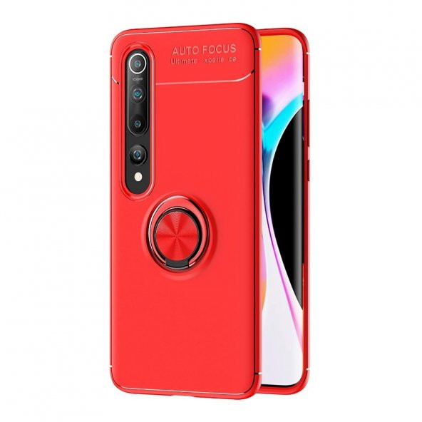 Teleplus Xiaomi Mi 10 Kılıf Ravel Yüzüklü Standlı Silikon - 3