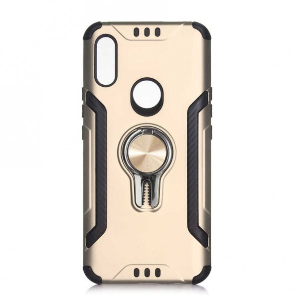 Teleplus Huawei P Smart 2019 Kılıf Coco Standlı Yüzüklü Tank Kapak - 4