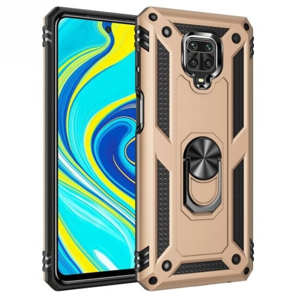 Teleplus Xiaomi Redmi Note 9S Kılıf Vega Yüzüklü Tank Kapak - 2