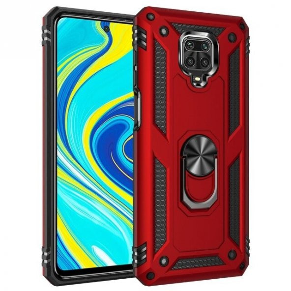 Teleplus Xiaomi Redmi Note 9S Kılıf Vega Yüzüklü Tank Kapak - 4