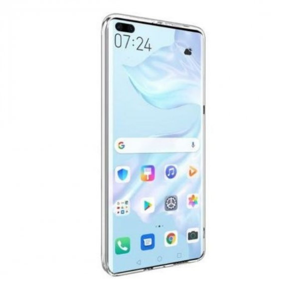Teleplus Huawei P40 Kılıf Lüks Silikon  + Tam Kapatan Ekran Koruyucu - 3