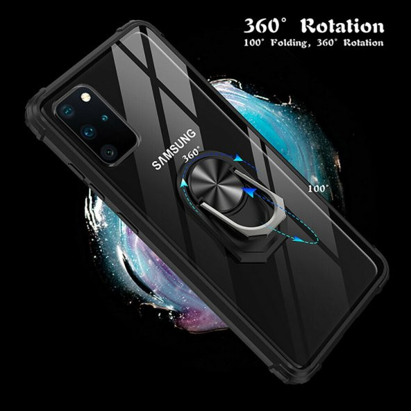 Teleplus iPhone XR Kılıf Korumalı Standlı Yüzüklü Tank Kapak - 2