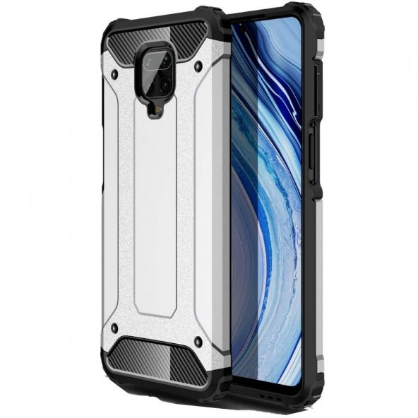 Teleplus Xiaomi Redmi Note 9 Pro Kılıf Çift Katmanlı Tank Kapak - 9