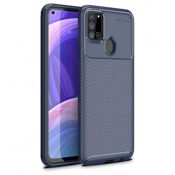 Teleplus Samsung Galaxy A21S Kılıf Negro Karbon Silikon - 5