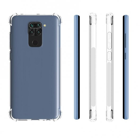 Teleplus Xiaomi Redmi Note 9 Kılıf Darbe Korumalı Tank Silikon  + Nano Ekran Koruyucu - 2