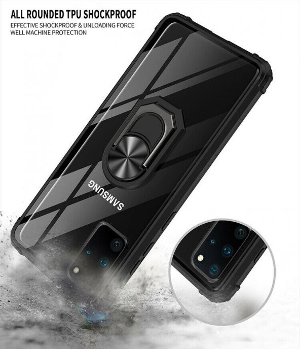 Teleplus Samsung Galaxy A31 Kılıf Mola Yüzüklü Tank Kapak - 3