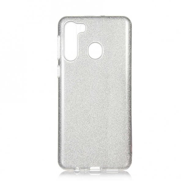 Teleplus Samsung Galaxy A11 Kılıf Simli Silikon + Nano Ekran Koruyucu - 7